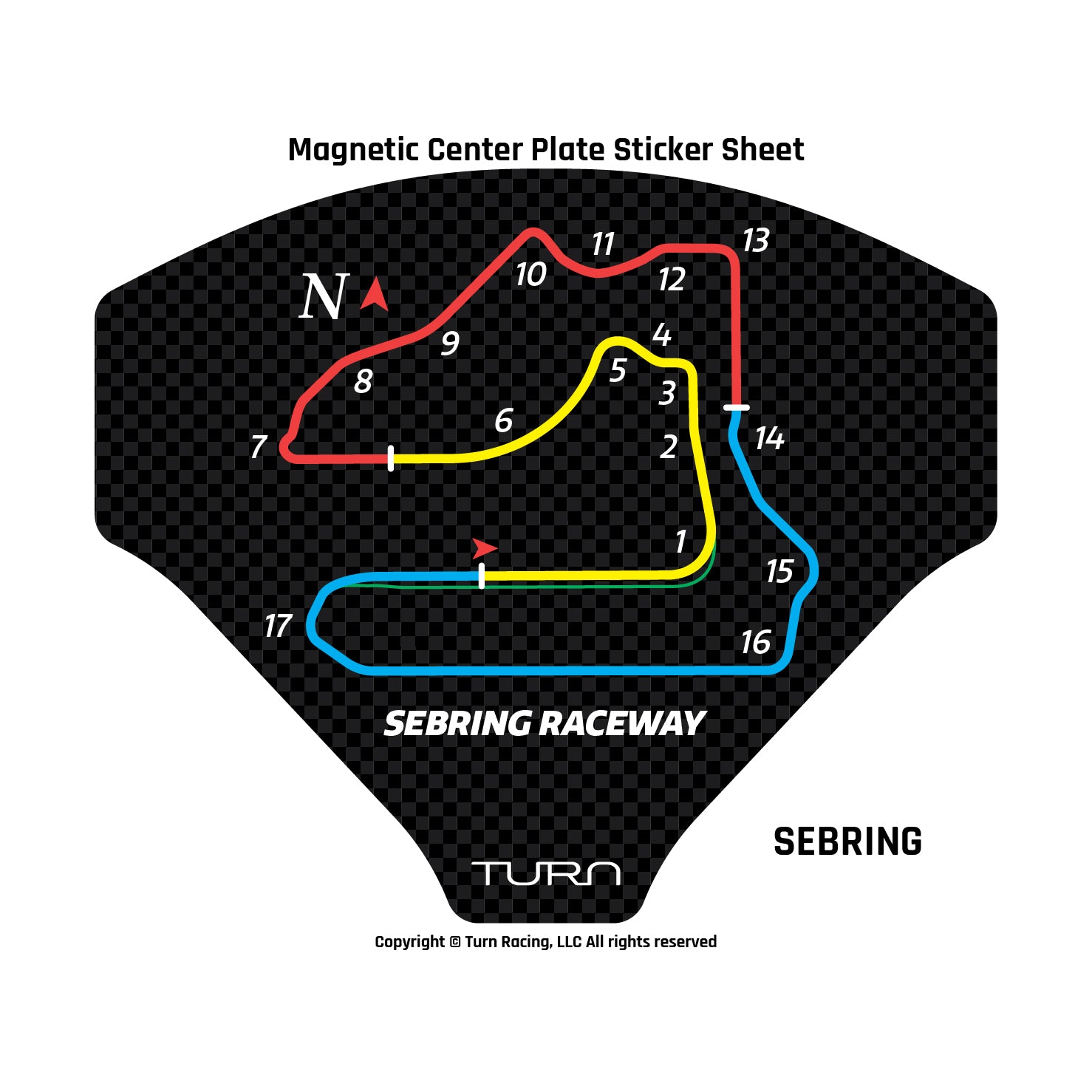 MCP Sticker Sheet Circuit Map Sebring