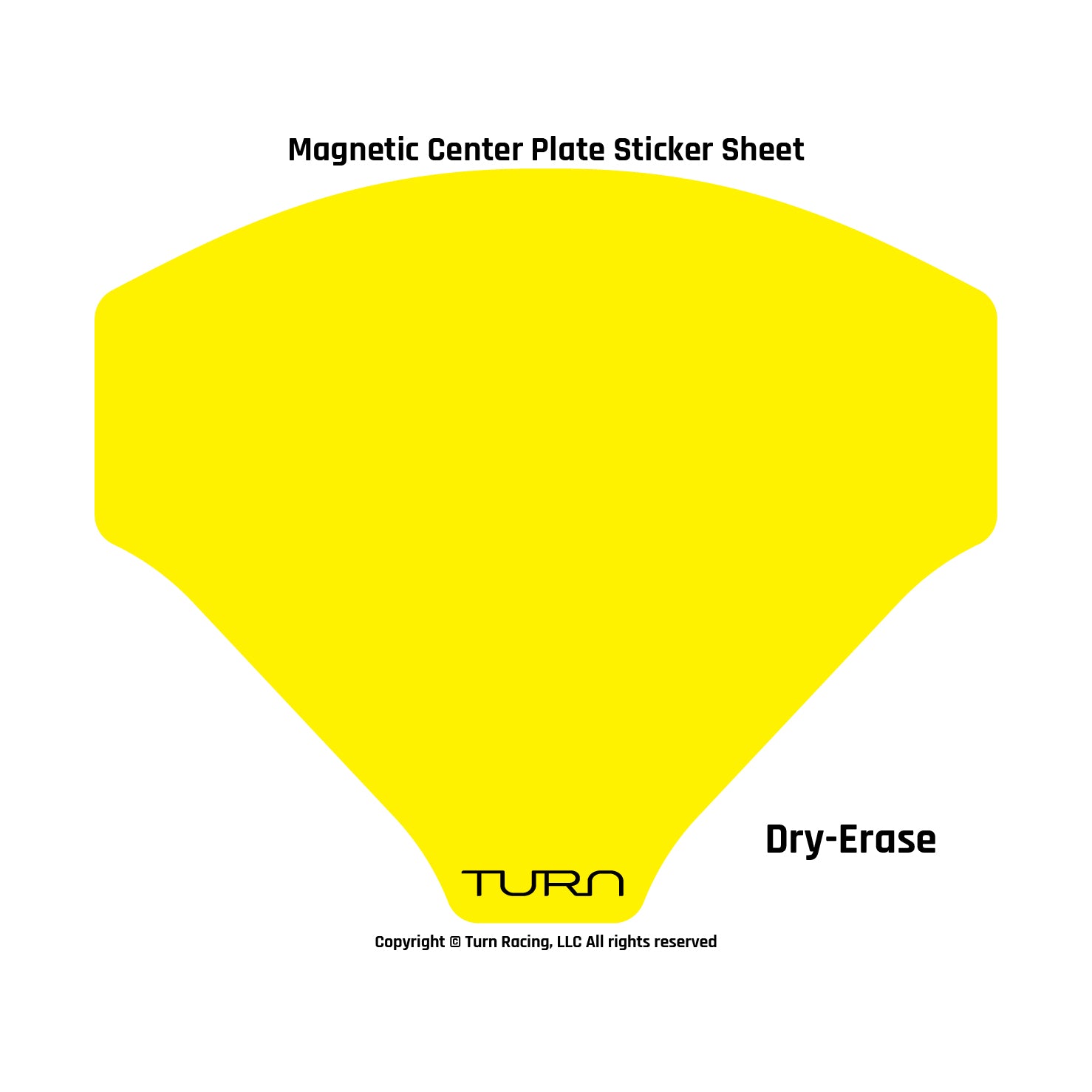 MCP Sticker Sheet Flo Yellow Dry Erase