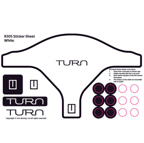 Turn R305 Sticker Sheet Gen2 - White